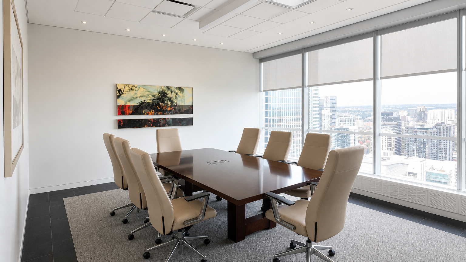 Boardroom Renovation with City View: Taskworks Project Review
