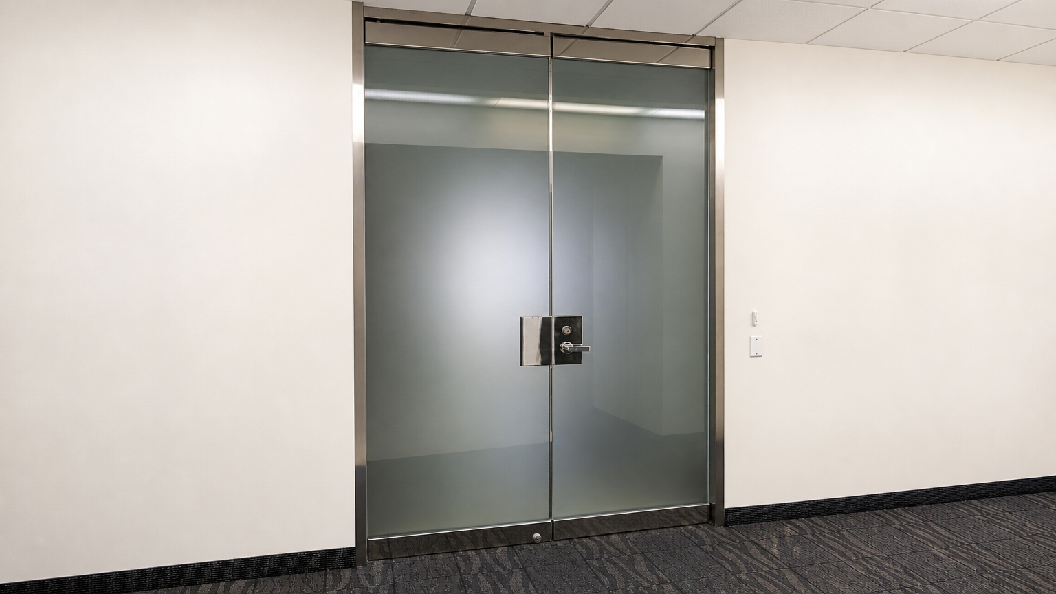 Glass Door Entrance Office Remodeling T Bar and Electrical: Finish and Planning Notes